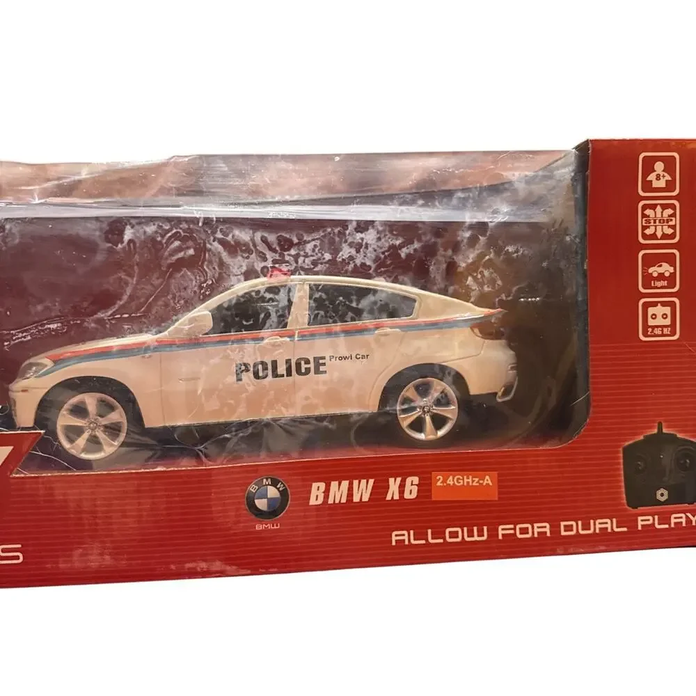 Braha 1:24 RC Car Set Lamborghini Veneno & BMW X6 Police Dual Pack NIB 2.4GHz